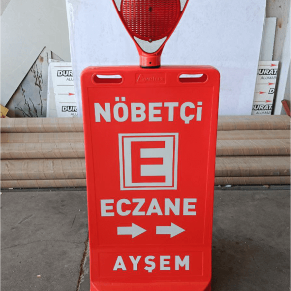 Nöbetçi Eczane Dubası Flaşörlü ve Güneş Enerjili